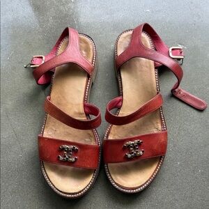 Chanel CC Logo Gladiator Sandals